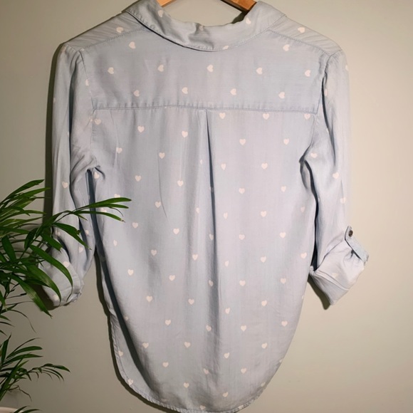 beachlunchlounge high-low heart blouse - Picture 3 of 6